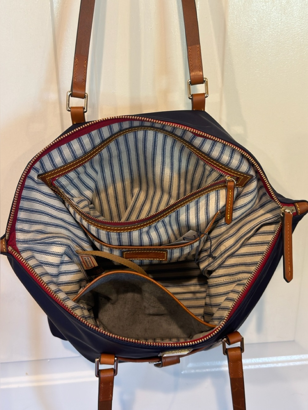 Dooney & Bourke Large Nylon Tote - Navy - Picture 4 of 8